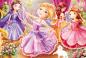 Preview: 3 x 24 Teile Schmidt Spiele Kinder Puzzle Märchenhafte Prinzessin 56217