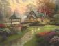 Preview: 1000 Teile Schmidt Spiele Puzzle Thomas Kinkade Haus mit Brunnen 58463