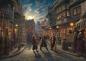 Preview: 1000 Teile Schmidt Spiele Puzzle Thomas Kinkade Wizarding World Harry Potter Diagon Alley 58548