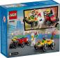 Preview: LEGO® City Fahrzeuge Pizzalieferwagen vs. Löschauto 70 Teile 60458