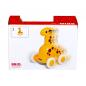 Preview: Brio Kleinkindwelt Holz Rollspielzeug Push & Go Giraffe 30229