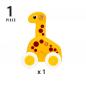 Preview: Brio Kleinkindwelt Holz Rollspielzeug Push & Go Giraffe 30229