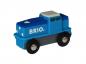 Preview: Brio World Eisenbahn Lok Batterie Frachtlok blau 1 Teil 33130