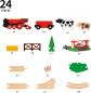 Preview: Brio World Eisenbahn Starter Set Rote Lola Bauernhof Zugset 24 Teile 36029