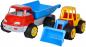 Preview: Simba Indoor / Outdoor Spielzeug Fahrzeug Set LKW Kipper und Bagger 107134610