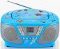 Preview: Bigben tragbarer CD Player CD60 Kids blau FM Radio AUX-IN 400 Sticker AU364446