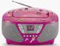 Preview: Bigben tragbarer CD Player CD60 Kids pink FM Radio AUX-IN 400 Sticker AU364460