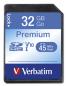 Preview: Verbatim SDHC Karte 32GB Speicherkarte Premium UHS-I Class 10