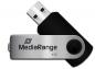 Preview: Mediarange USB Stick 4GB Speicherstick Swivel Swing silber