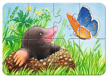 2, 4, 6, 8 Teile Ravensburger Kinder Puzzle my first puzzles Süße Gartenbewohner 06952