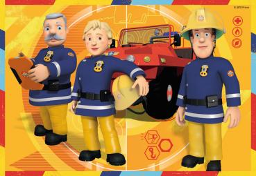 2 x 12 Teile Ravensburger Kinder Puzzle Feuerwehrmann Sam Sam im Einsatz 07584