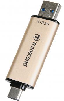 Transcend USB Stick 512GB Speicherstick JetFlash 930 TLC USB 3.2 USB-A / USB-C