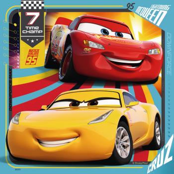 3 x 49 Teile Ravensburger Kinder Puzzle Disney Pixar Cars 3 Bunte Flitzer 08015