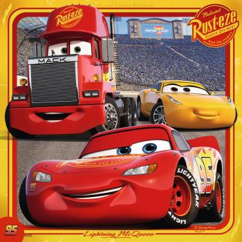 3 x 49 Teile Ravensburger Kinder Puzzle Disney Pixar Cars 3 Bunte Flitzer 08015