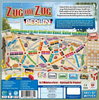 Days of Wonder Familienspiel Strategiespiel Zug um Zug Berlin DOWD0033