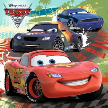 3 x 49 Teile Ravensburger Kinder Puzzle Disney Pixar Cars Weltweiter Rennspaß 09281