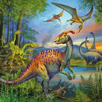 3 x 49 Teile Ravensburger Kinder Puzzle Faszination Dinosaurier 09317