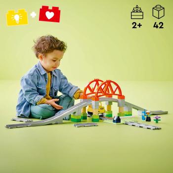 LEGO® DUPLO® Eisenbahnbrücke und Schienen - Erweiterungsset 42 Teile 10426