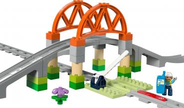 LEGO® DUPLO® Eisenbahnbrücke und Schienen - Erweiterungsset 42 Teile 10426