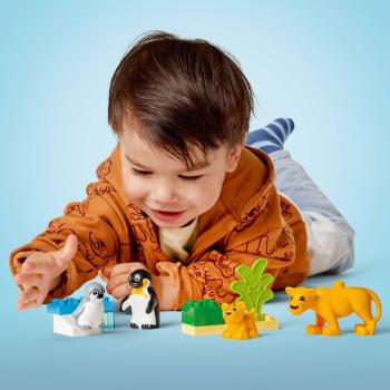 LEGO® DUPLO® Wildtier-Familien: Pinguine und Löwen 10 Teile 10442