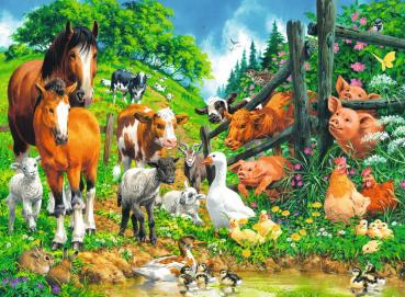 100 Teile Ravensburger Kinder Puzzle XXL Versammlung der Tiere 10689