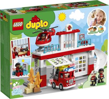 LEGO® DUPLO® Town Feuerwehrwache mit Hubschrauber 117 Teile 10970