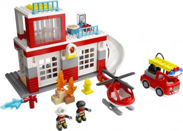 LEGO® DUPLO® Town Feuerwehrwache mit Hubschrauber 117 Teile 10970