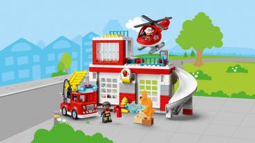 LEGO® DUPLO® Town Feuerwehrwache mit Hubschrauber 117 Teile 10970