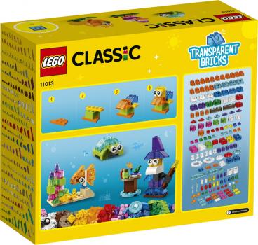 LEGO® Classic Kreativ-Bauset mit durchsichtigen Steinen 500 Teile 11013