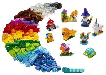 LEGO® Classic Kreativ-Bauset mit durchsichtigen Steinen 500 Teile 11013