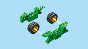 LEGO® Spidey Super-Freunde Actionspaß mit Spin und Electro in ihren Dino-Flitzern 124 Teile 11198