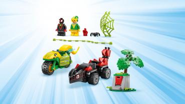 LEGO® Spidey Super-Freunde Actionspaß mit Spin und Electro in ihren Dino-Flitzern 124 Teile 11198