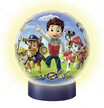 72 Teile Ravensburger 3D Puzzle Ball Nachtlicht Paw Patrol 11842