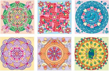 PlayMais Bastel Kreativität TRENDY Mosaic Mandala ab 6 Jahren 160358