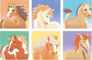 PlayMais Bastel Kreativität TRENDY Mosaic Horse ab 6 Jahren 160359