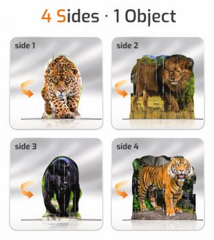 Ravensburger Familenspiel 3D Steckspiel 4S Vision Wild Cats 18051