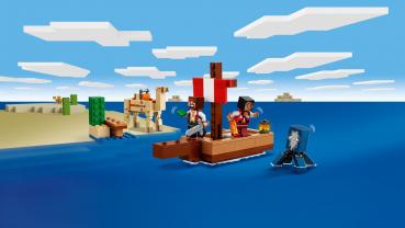 LEGO® Minecraft™ Die Piratenschiffreise 166 Teile 21259