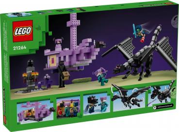 LEGO® Minecraft™ Der Enderdrache und das Endschiff 657 Teile 21264