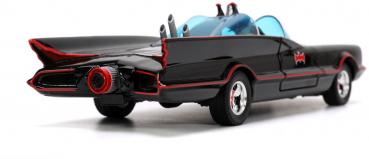 Jada Modellauto Hollywood Rides Batman 1966 Class. Batmobile Deluxe mit 3 Figuren 1:24 253215011