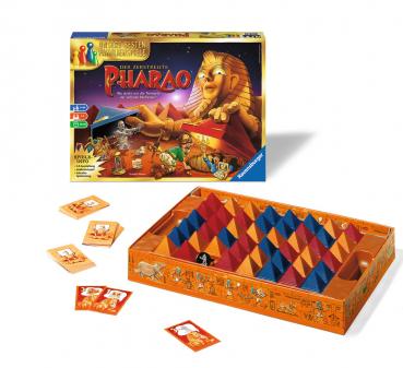 Ravensburger Familienspiel 3D-Schiebespiel Der zerstreute Pharao 26656