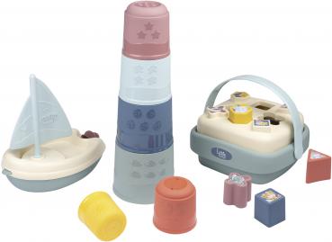 Smoby Spielzeug Little Smoby Set Segelboot, Magic Tower und Formensteckspiel 7600140104