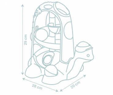 Smoby Spielzeug Little Smoby 2in1 Kugelbahn & Nachziehtier Schildkröte 7600140310