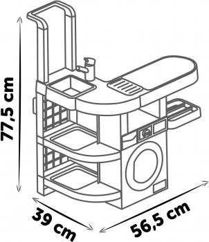 Smoby Spielwelt Haushalt Rowenta Haushalts-Set Waschküche 7600330320