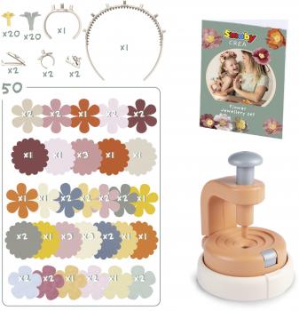 Smoby Kreativität Basteln Crea Kreativset Flower Schmuck-Bastelset 7600350416