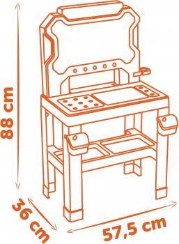 Smoby Spielzeug Spielwelten Werkstatt Black & Decker Werkbank 7600360739