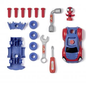 Smoby Spielwelt Werkstatt Spidey Werkzeugkoffer Auto Set 7600360905