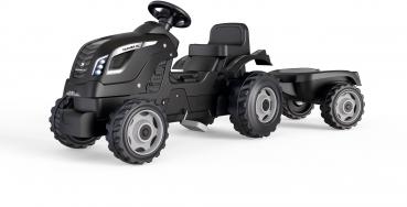 Smoby Outdoor Spielzeug Fahrzeug Traktor mit Anhänger Farmer XL schwarz 7600710131