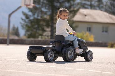 Smoby Outdoor Spielzeug Fahrzeug Traktor mit Anhänger Farmer XL schwarz 7600710131