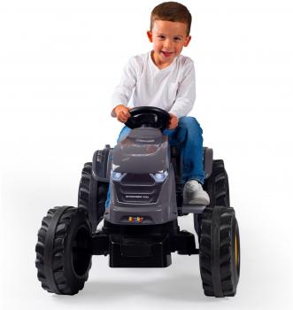 Smoby Outdoor Spielzeug Fahrzeug Traktor mit Anhänger Stronger XXL schwarz 7600710202