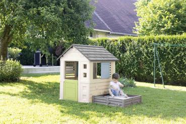 Smoby Outdoor Spielzeug Garten Smoby Life Square Haus mit Sandkasten 7600810740